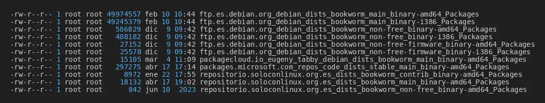 "Husmeando" en los repositorios Debian