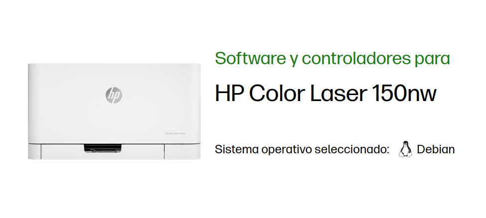 Impresora HP Color Laser 150nw - Compatible con Linux