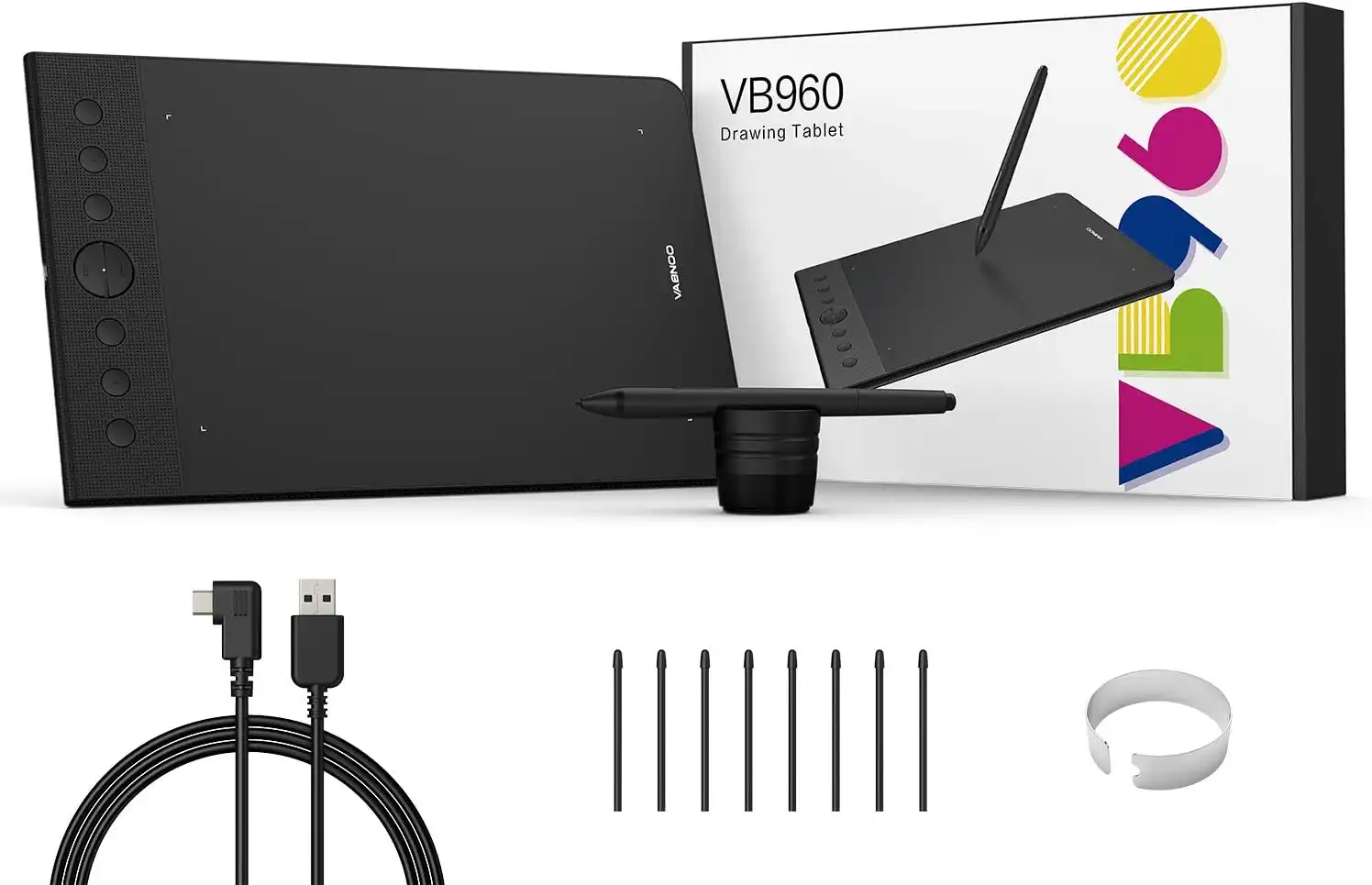 VABNOO VB960. Tableta digitalizadora barata y compatible con GNU/Linux